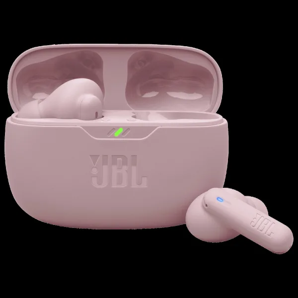 JBL Wave Beam 2 TWS Earbuds with Active Noise Cancellation (IP54 Water Resistant, 40 Hours Playtime, Pink)