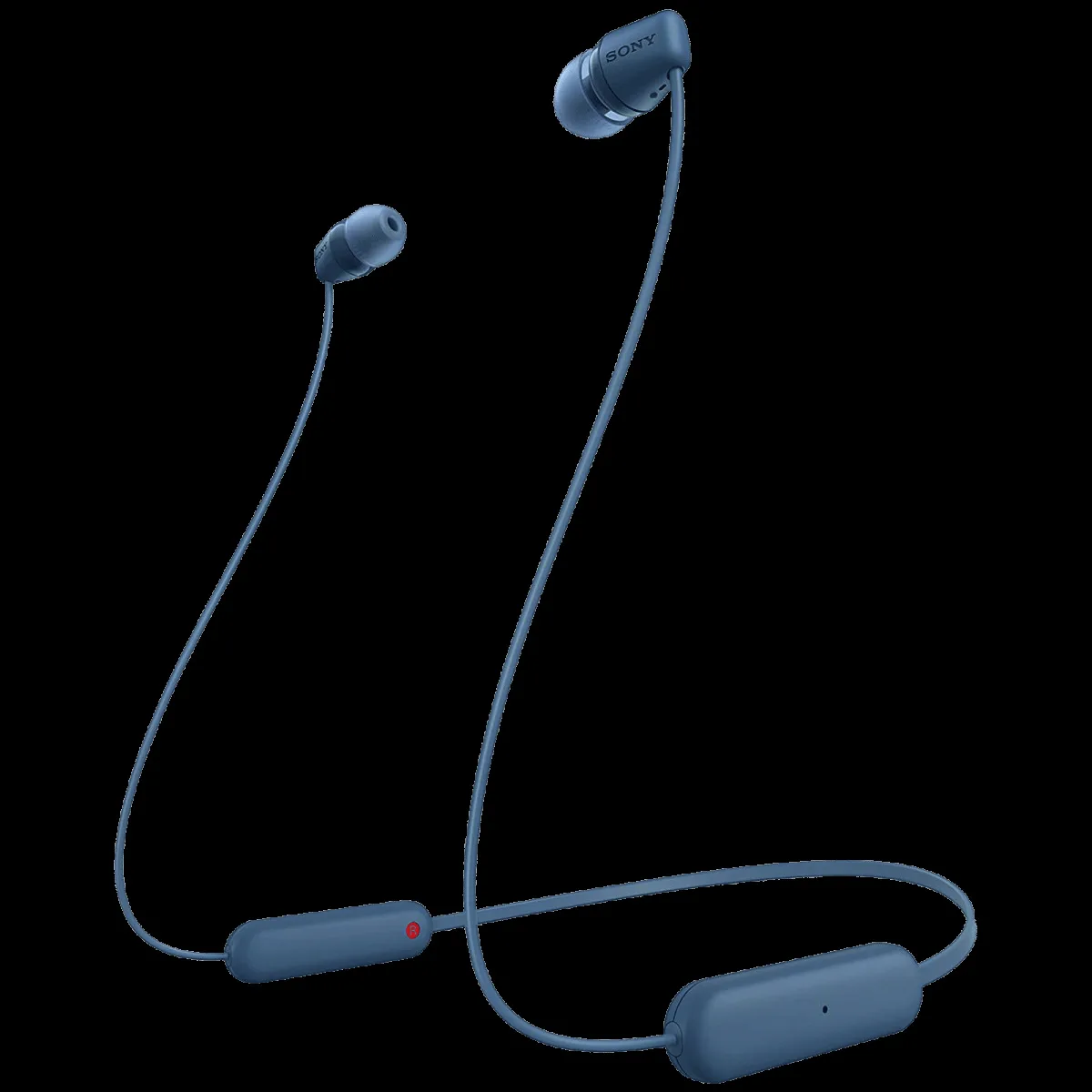 SONY WI-C100 Neckband (IPX4 Sweat & Splashproof, 25 Hours Playtime, Blue)