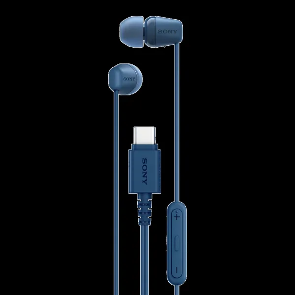 Sony IER-EX15C Wired Earphone with Mic (USB Type-C Connector, In Ear, Blue)