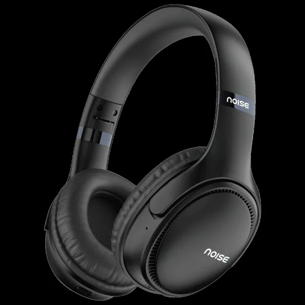 noise Three Bluetooth Headphone with Mic (Google Assistant Enabled, Over Ear, Jet Black)