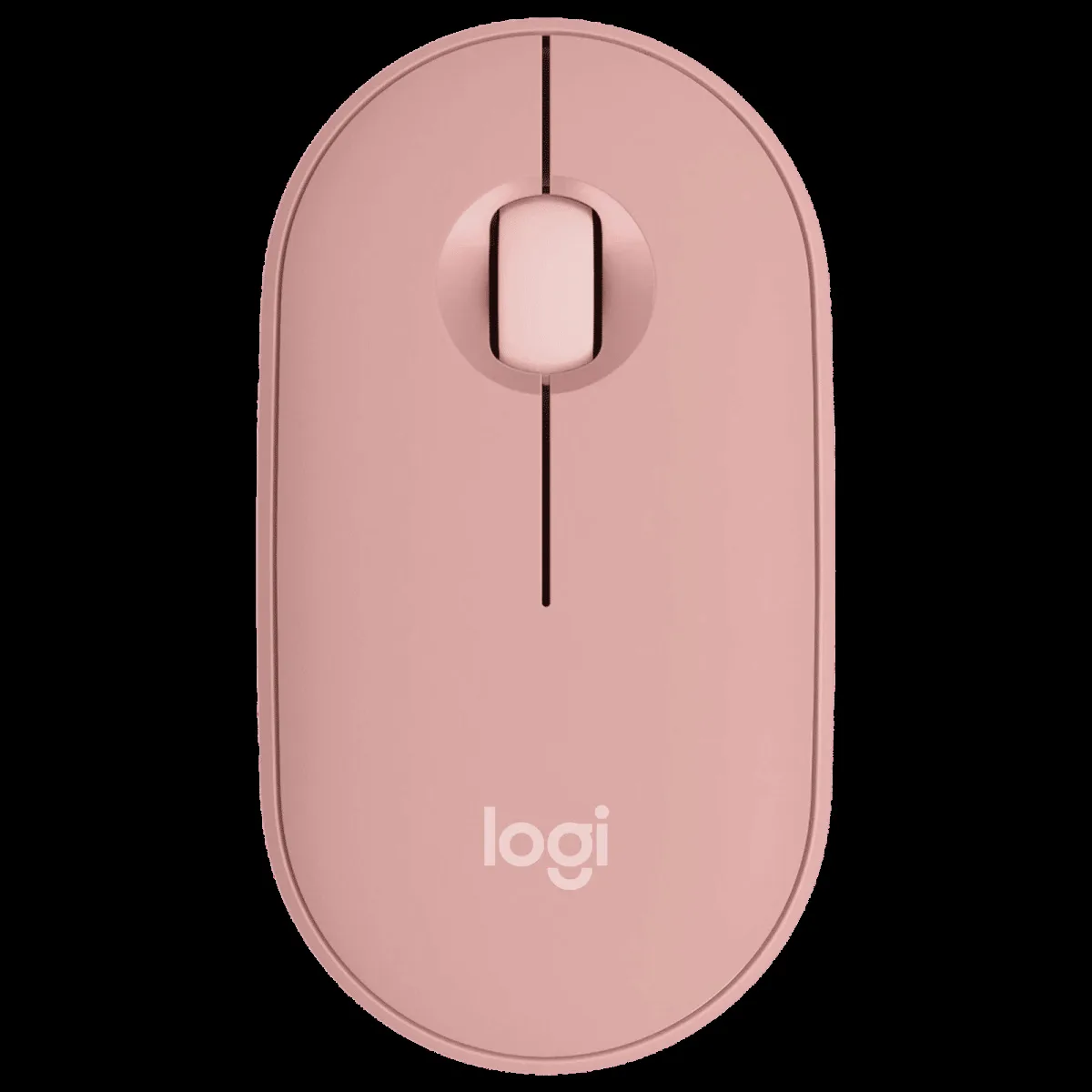 logitech Pebble Mouse 2 Wireless Optical Mouse with Silent Click Buttons (1000 DPI, Ultra Portable, Tonal Rose)