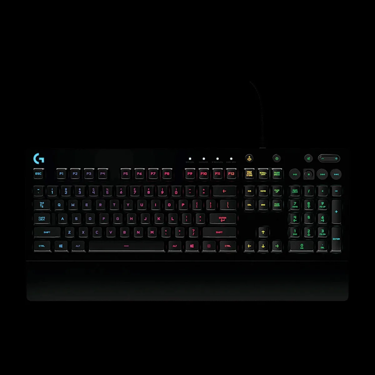 logitech G213 Prodigy Wired Gaming Keyboard with Backlit Keys (Spill Resistant, Black)