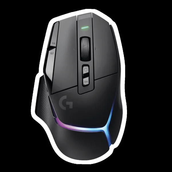 logitech G502 X Plus Rechargeable Wireless Optical Gaming Mouse (25600 DPI Adjustable, Dual-Mode Scroll Wheel, Black)