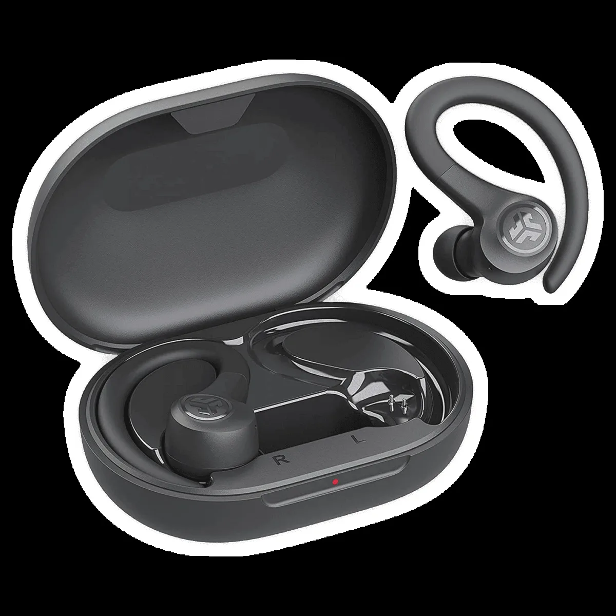 JLAB Go Air Sport IEUEBGAIRSPRTRBLK1 TWS Earbuds (IP55 Water & Sweat Resistant, 32 Hours Playback, Graphite)