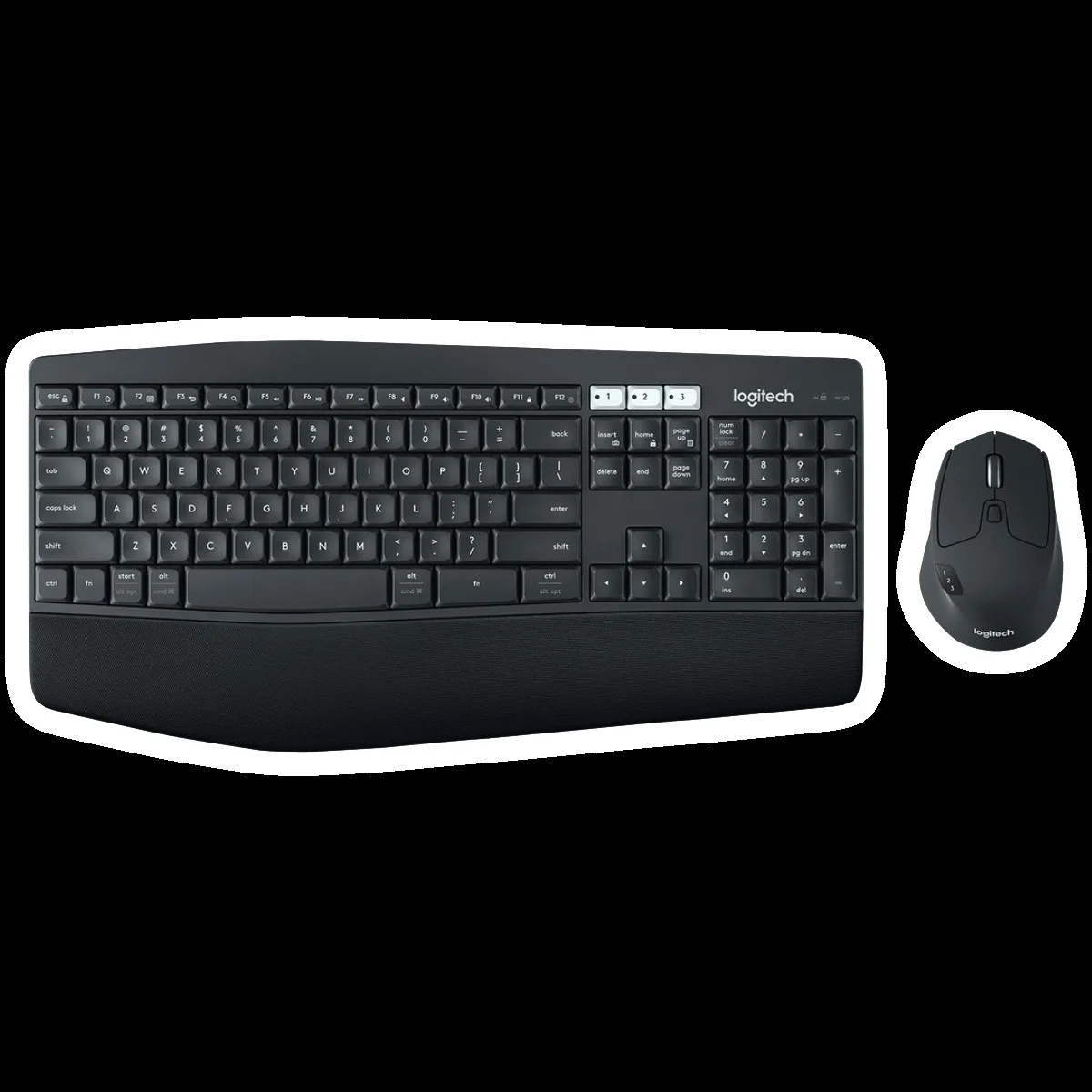 logitech MK850 Wireless Keyboard & Mouse Combo (1000 DPI, Advanced Optical Tracking, Black)