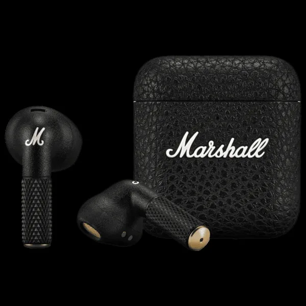 Marshall Minor IV TWS Earbuds (IPX4 Water Resistant, 30 Hours Playtime, Black)