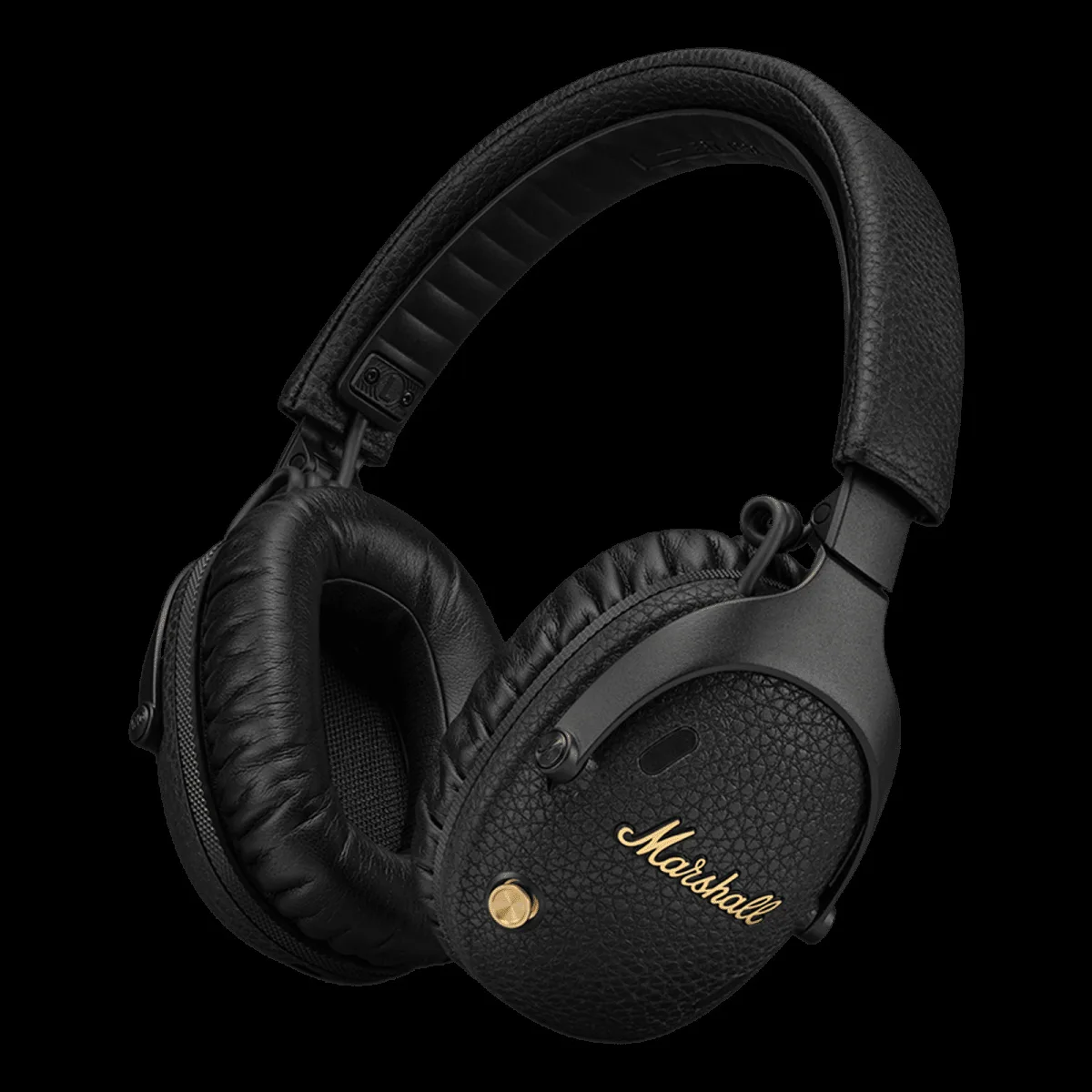 Marshall Monitor 3 Bluetooth Headphone with Mic (Active Noise Cancellation, Over Ear, Black)