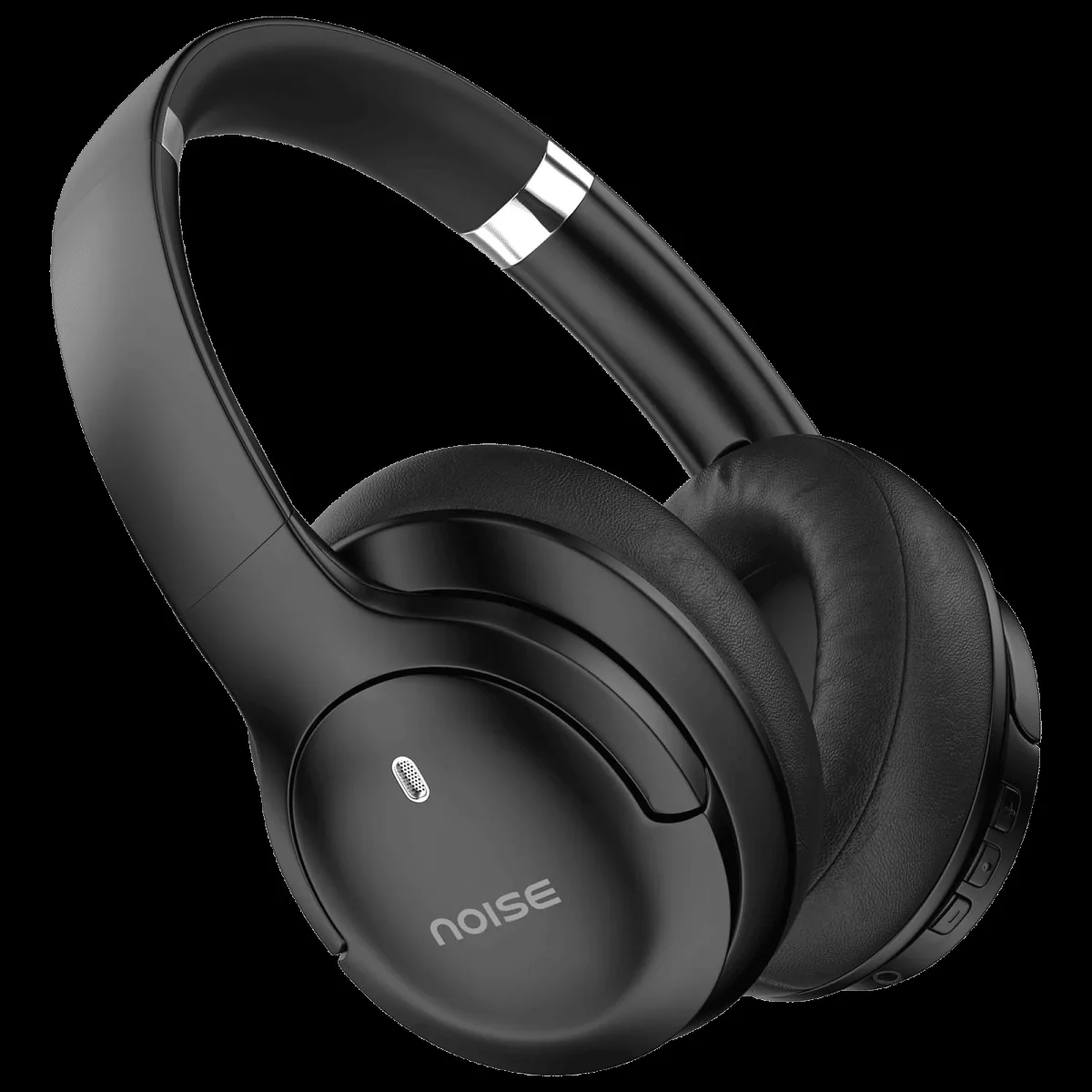 noise Airwave Max 4 Bluetooth Headphone with Mic (Ultra Low Latency, Over Ear, Carbon Black)