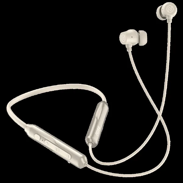 noise Airwave Pro Neckband with Active Noise Cancellation (IPX5 Water Resistant, Instacharge, Metallic Beige)