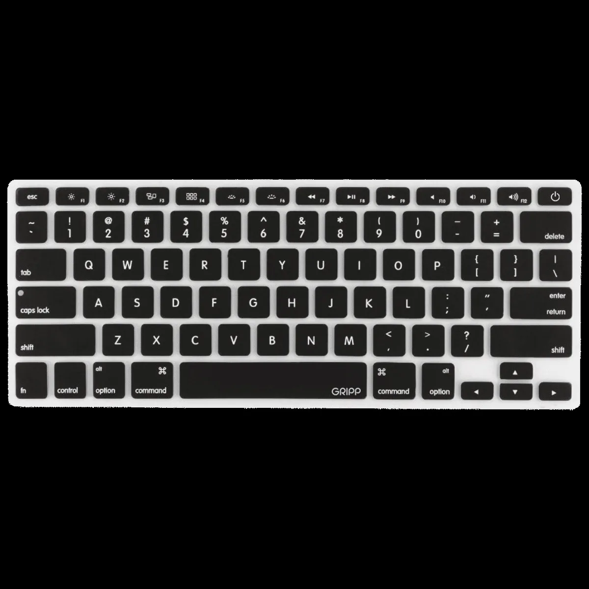 GRIPP Keyboard Guard For MacBook Air 13 Inch (Washable and Removable, GR-MBA13-KGBK, Black)