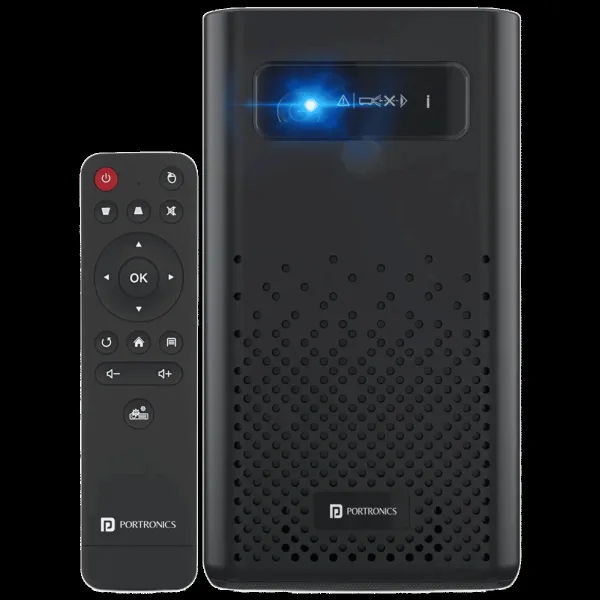 Portronics Pico 11 Ultra HD 4K LED Projector With Remote (840 Lumens, WiFi, Black)