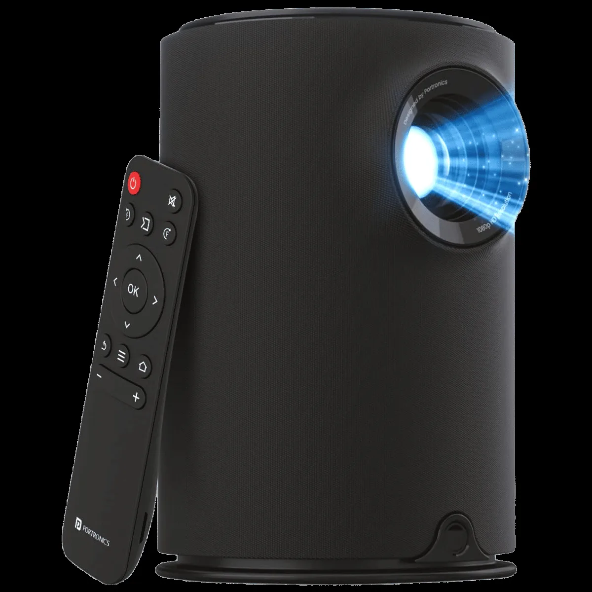 Portronics Beem 410 HD LED Projector With Remote (3600 Lumens, USB, Black)