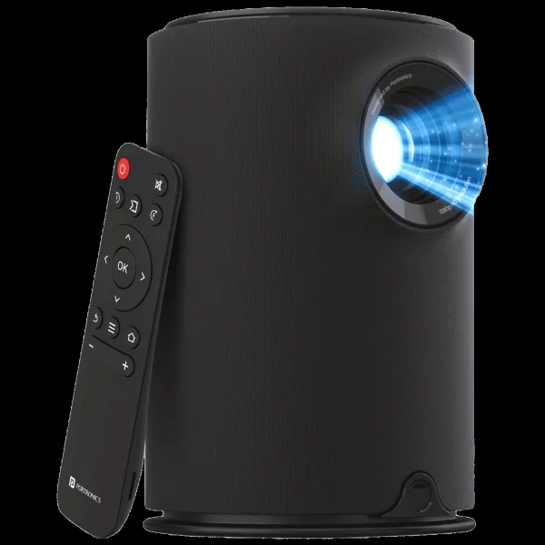 Portronics Beem 410 HD LED Projector With Remote (3600 Lumens, USB, Black)