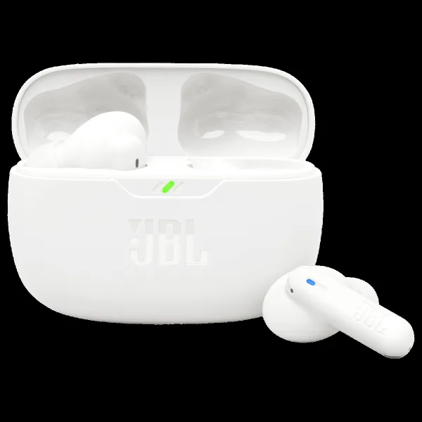 JBL Wave Beam 2 TWS Earbuds with Active Noise Cancellation (IP54 Water Resistant, 40 Hours Playtime, White)