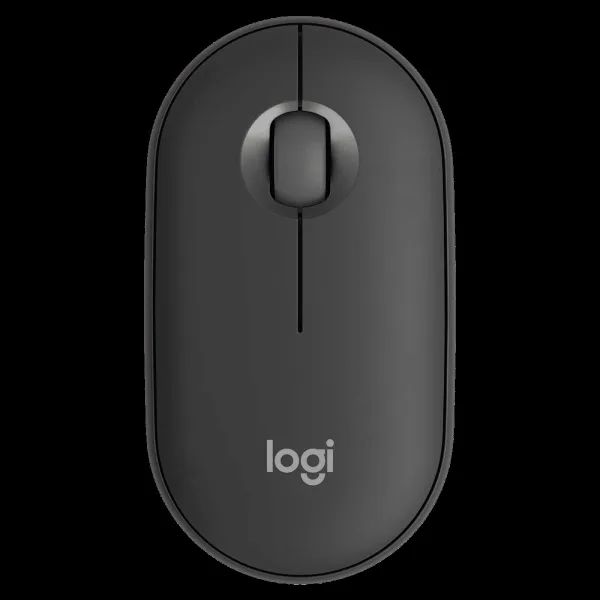 logitech Pebble Mouse 2 Wireless Optical Mouse with Silent Click Buttons (1000 DPI, Ultra Portable, Tonal Graphite)