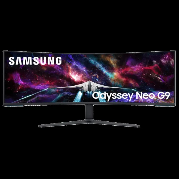 SAMSUNG Odyssey Neo G9 144.78 cm (57 inch) 4K Ultra HD VA Panel LED Curved Height Adjustable Gaming Monitor with Black Equalizer