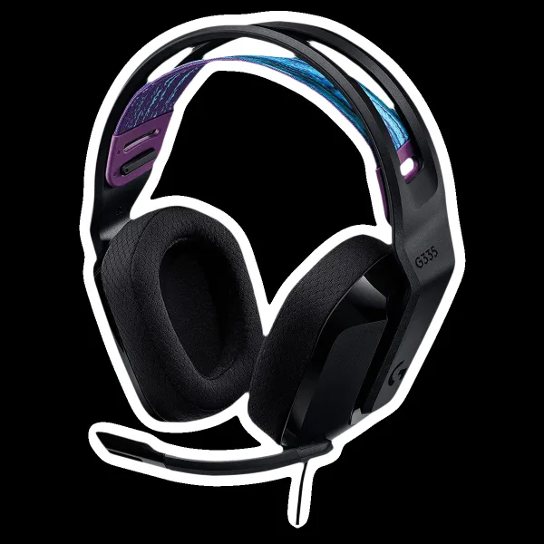 logitech G335 981-000979 Wired Headphone with Mic (Over Ear, Black)