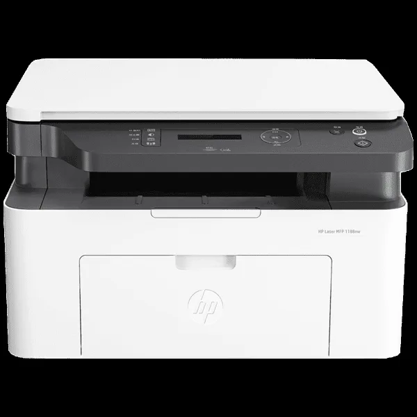 HP Laser MFP 1188NW Multi Function Wi-Fi Monochrome Laser Printer with 2-Line LCD Display (Reliable & Fast Printing, White)