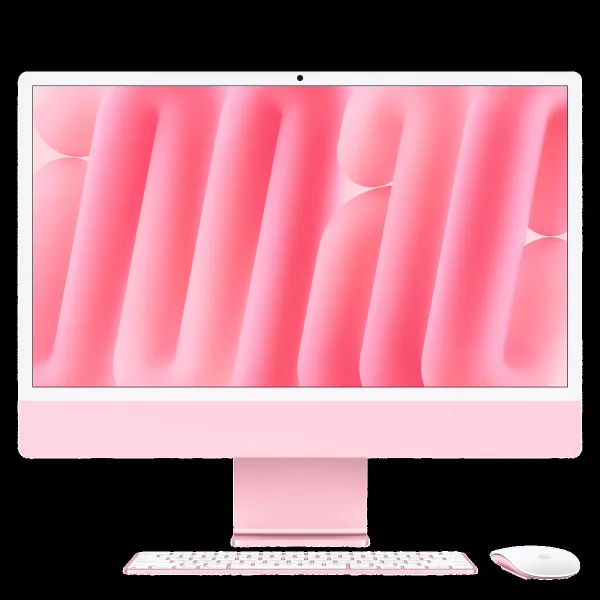 Apple iMac 24 Inch 4.5K Retina Display 2024 (16GB, 256GB, M4 Chip, macOS Sequoia, Pink)