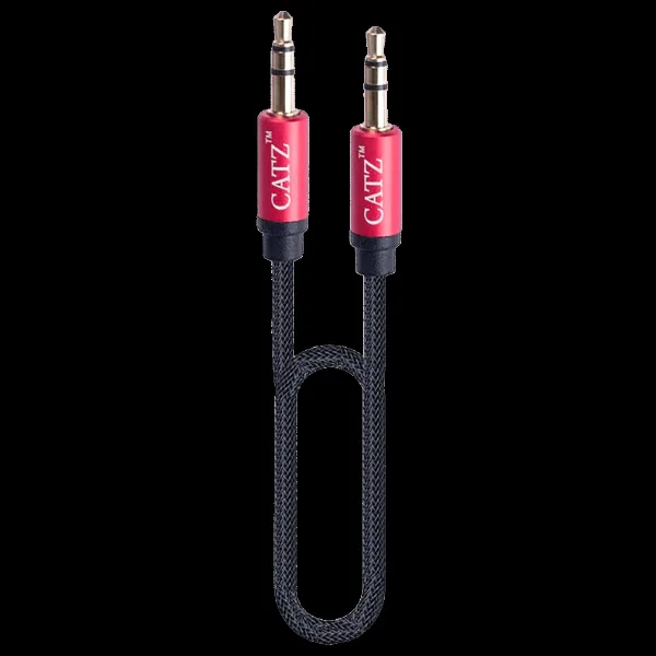Brilyant Rugged 3.5mm Stereo to 3.5mm Stereo 9.8 Feet (3M) Cable (Gold Plated Connector, Black)