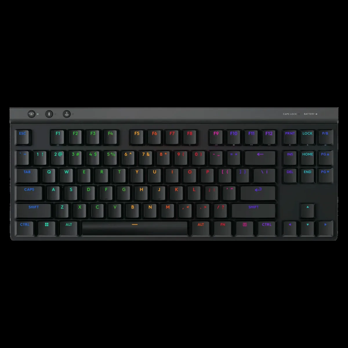 logitech G515 Lightspeed TKL Rechargeable Bluetooth Wireless Gaming Keyboard with Thin Tenkeyless Design (PBT Keycaps, Black)