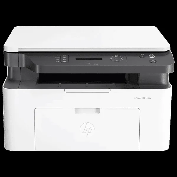 HP Laser MFP 1188W Multi Function Wi-Fi Monochrome Laser Printer with 2-Line LCD Display (3 LED Indicator Lights, White)