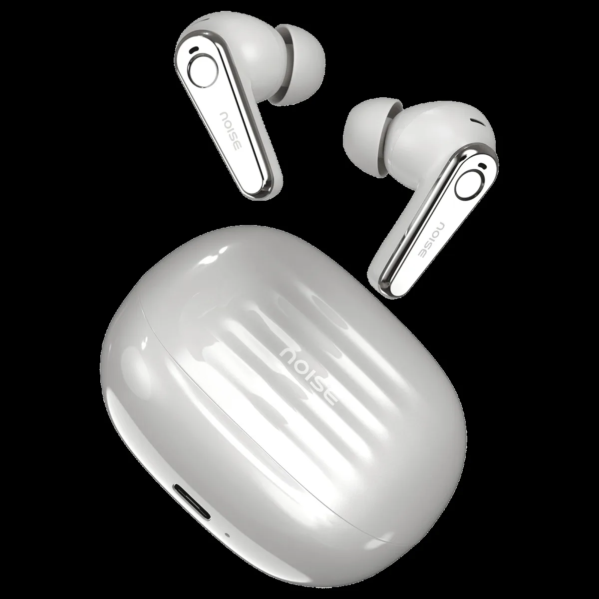 noise Buds X Ultra TWS Earbuds with Active Noise Cancellation (IPX5 Water Resistant, Instacharge, Ivory Grey)