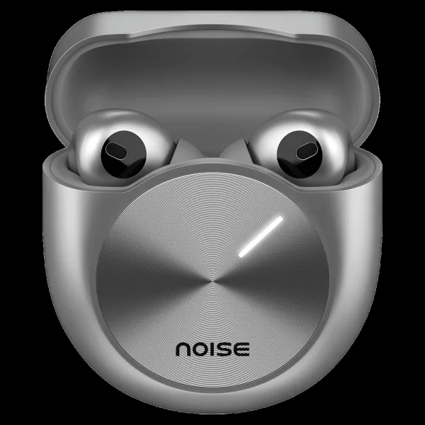 noise Master Buds AUD-HDPHN-MASTERBUDS TWS Earbuds with Adaptive Noise Cancellation (Water Resistant, Immersive Spatial Audio, Silver)