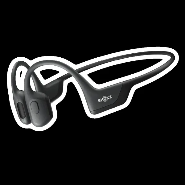 SHOKZ OpenRun Pro Bone Conduction Bluetooth Headphone with Noise Isolation (IP55 Water Resistant, Premium Sound, Black)