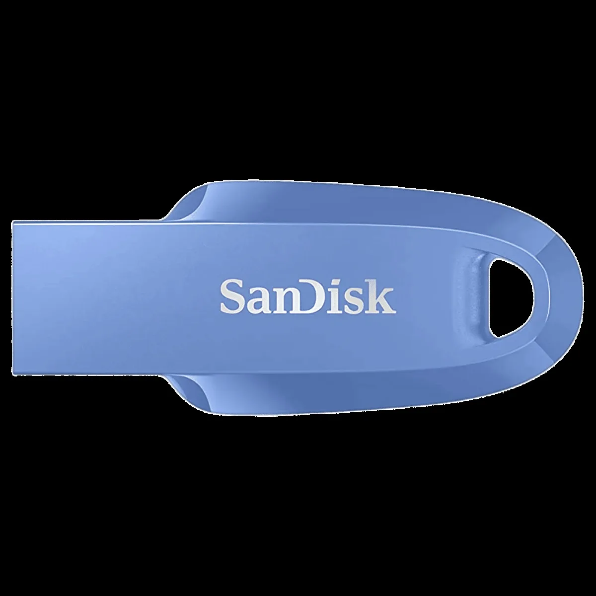 SanDisk Ultra Curve 256GB USB (3.2) Pen Drive (Built-In Keyring Loop, Blue)