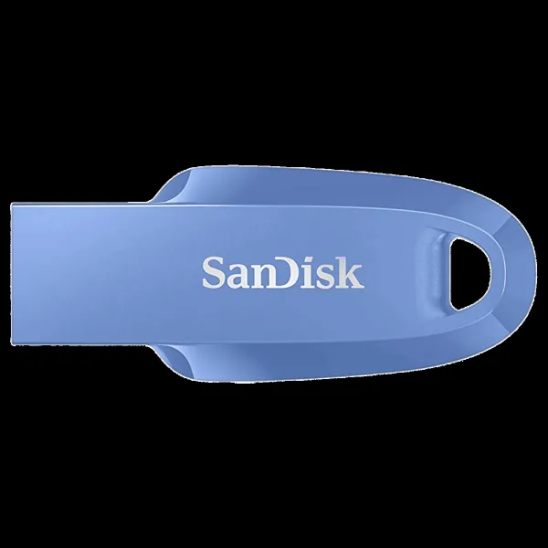 SanDisk Ultra Curve 256GB USB (3.2) Pen Drive (Built-In Keyring Loop, Blue)