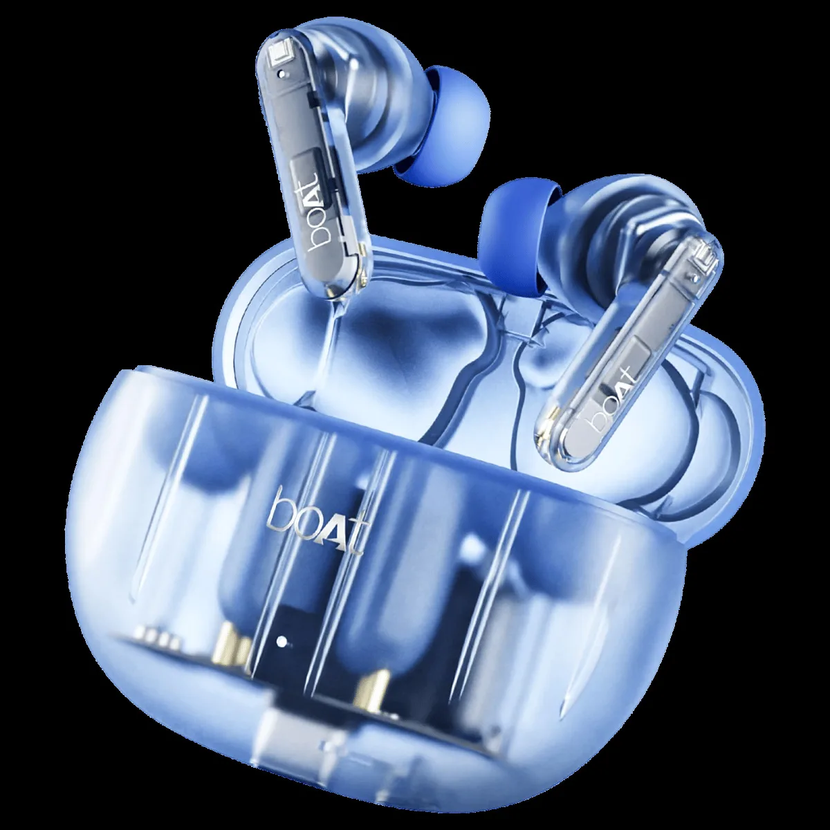 boAt Airdopes 191 ANC TWS Earbuds with Active Noise Cancellation (IPX5 Splash Resistant, 4Mics ENx, Pellucid Blue)
