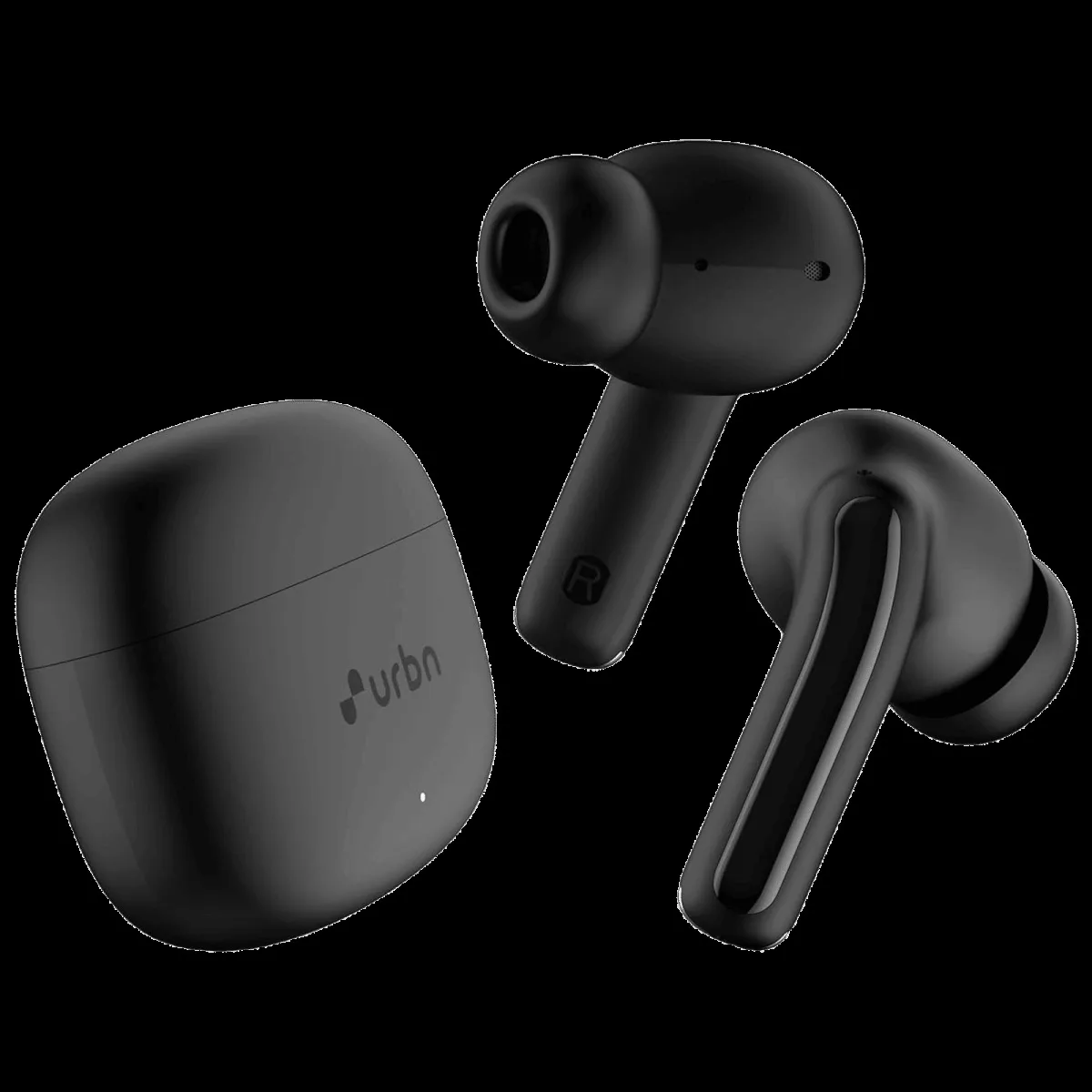 urbn Beat 650 TWS Earbuds with Environmental Noise Cancellation (IPX5 Water Resistant, Fast Charging, Black)