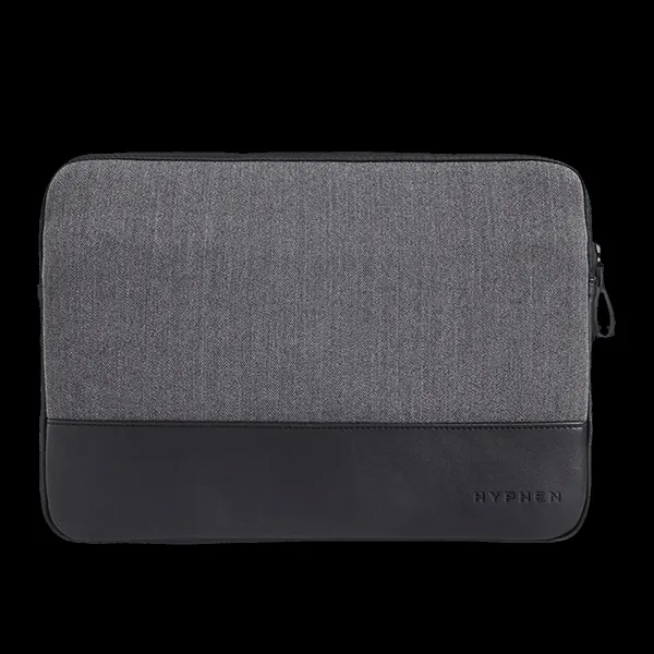 HYPHEN ESSE 301 Fabric, Polyester Laptop Sleeve for 13.3 Inch Laptop (Stylish Design with Carry Strap, Black)