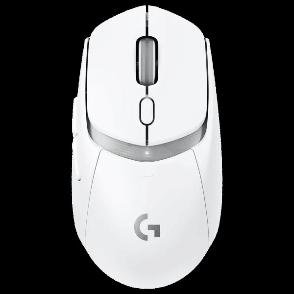 logitech G309 Lightspeed Rechargeable Wireless Optical Mouse with Hybrid Mechanical Switches (25600 DPI Adjustable, Hero 25K Sensor, White)