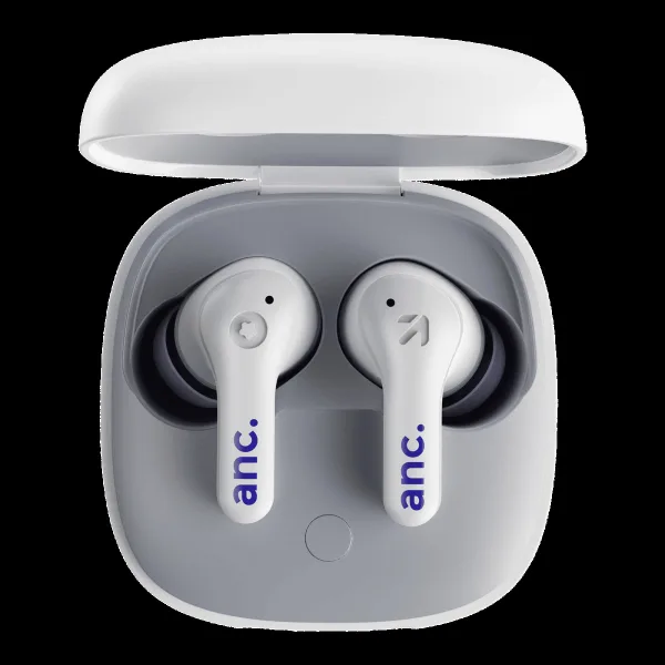 GOBOULT TuneX TWS Earbuds with Active Noise Cancellation (IPX5 Water Resistant, Fast Charging, White)