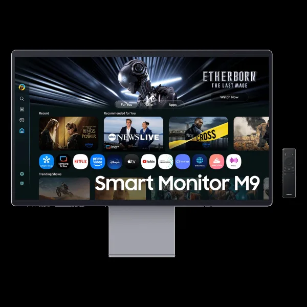 SAMSUNG M9 80 cm (32 inch) 4K Ultra HD OLED Panel Ultra Wide Height Adjustable Monitor with AI Picture Optimizer