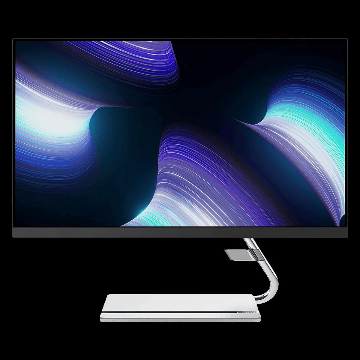 Lenovo Q24i-20 60.45 cm (23.8 inch) Full HD IPS Panel LCD 3-Side Near Edgeless Bezel Height Adjustable Monitor with AMD FreeSync Premium Technology