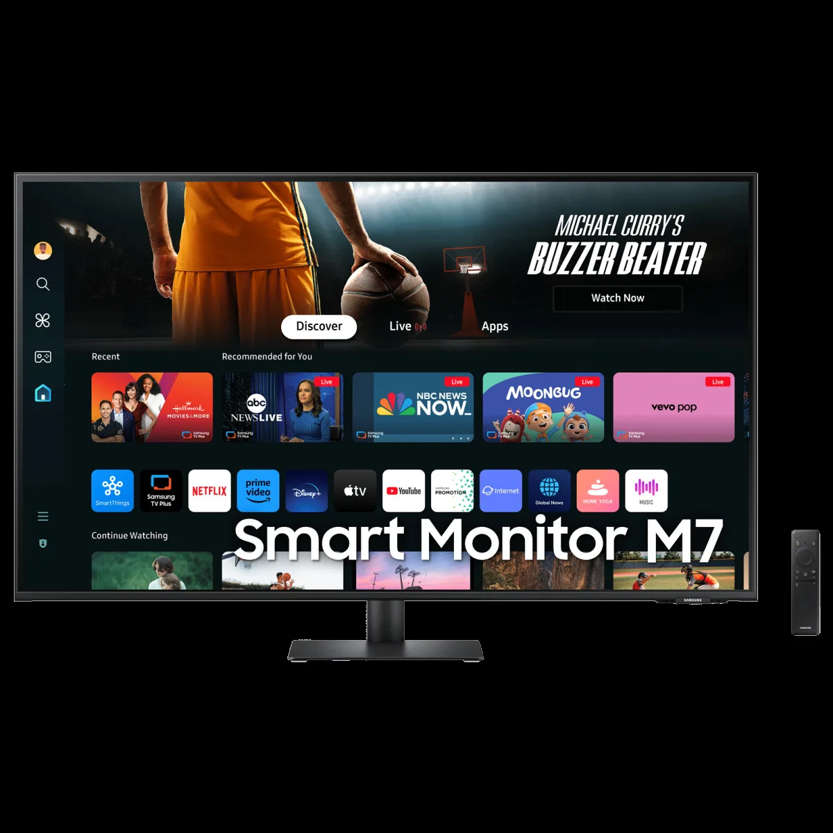 SAMSUNG Smart M7D 108 cm (43 inch) Ultra HD 4K VA Panel LED-Backlit Gaming Monitor with Adaptive Picture