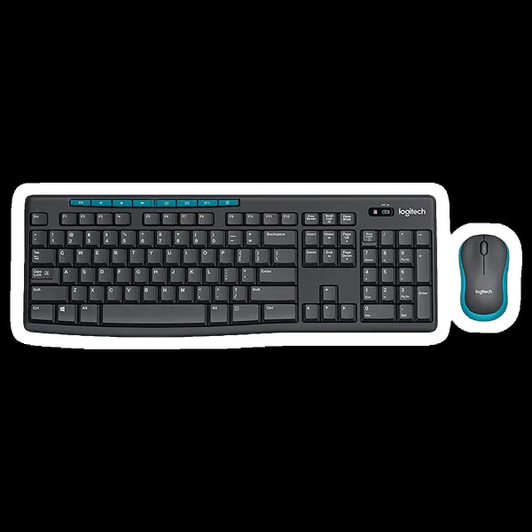 logitech MK275 Wireless Keyboard & Mouse Combo (Spill Resistant, Black)