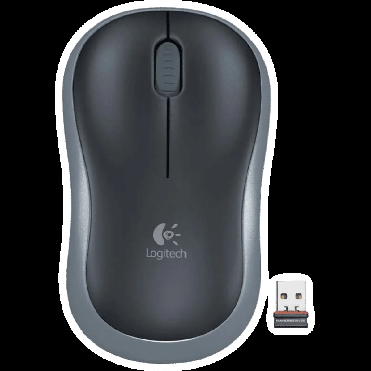 logitech M185 2.4GHz Wireless Smooth Optical Tracking Mouse (1000 DPI, Plug & Play, Grey)