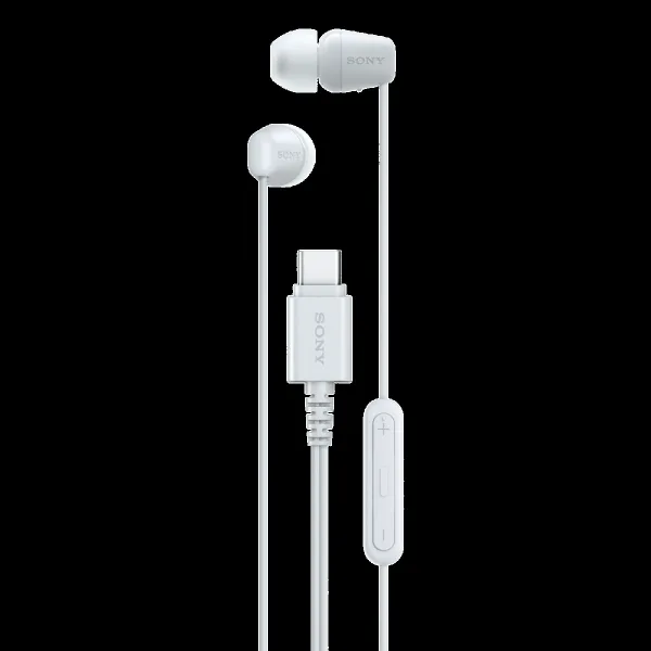 Sony IER-EX15C Wired Earphone with Mic (USB Type-C Connector, In Ear, White)