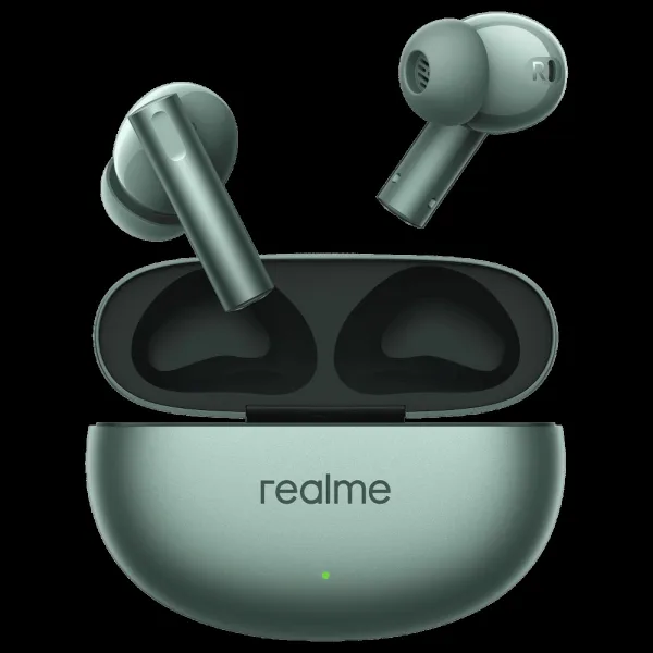 realme Buds Air 6 RMA2402 TWS Earbuds with Active Noise Cancellation (IP55 Water Resistant, Fast Charging, Forest Green)
