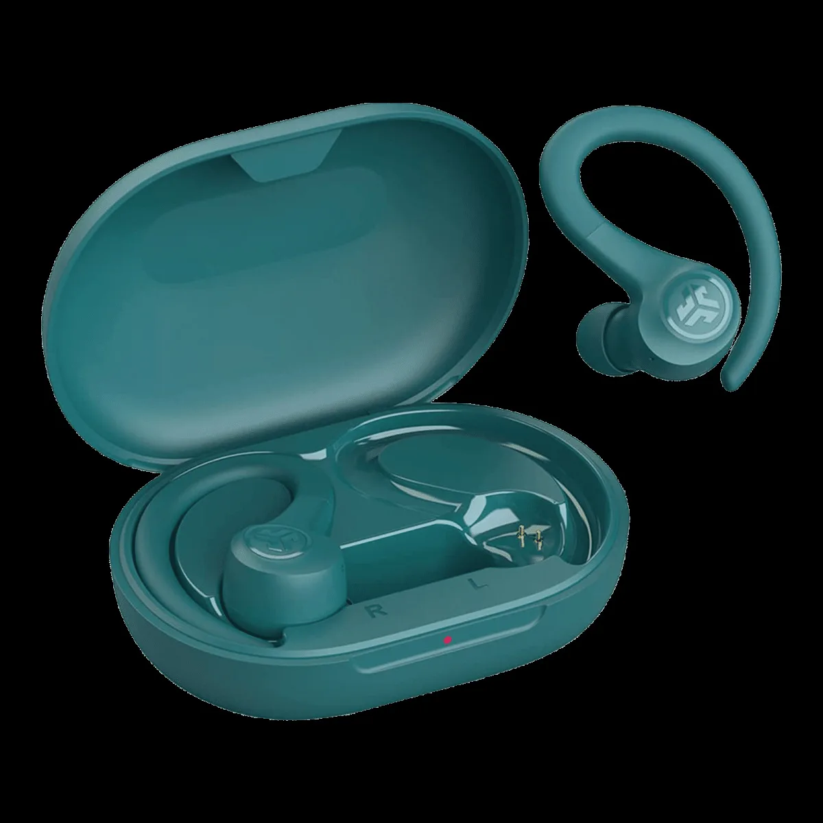 JLAB Go Air Sport IEUEBGAIRSPRTRTEL1 TWS Earbuds (IP55 Water & Sweat Resistant, 32 Hours Playback, Teal)