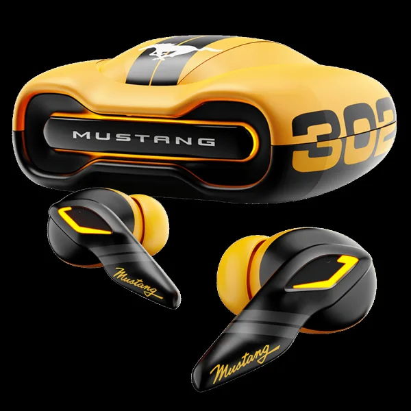 GOBOULT Mustang Torq FGTW196YLW TWS Earbuds with Environmental Noise Cancellation (IPX5 Water Resistant, Fast Charging, Yellow)