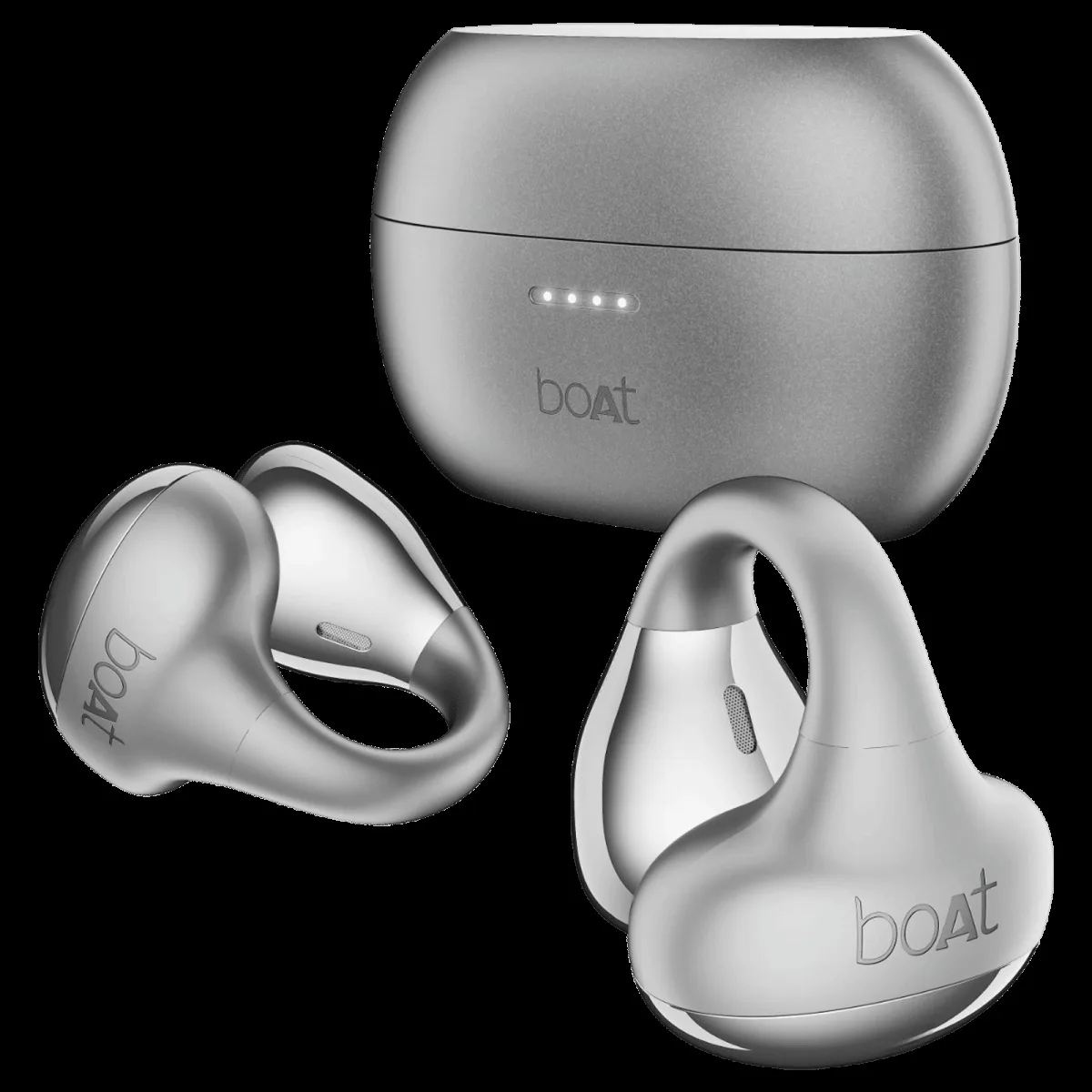boAt Airdopes Loop TWS Earbuds with Noise Isolation (IPX4 Splash and Sweat Resistant, ASAP Charge, Cool Grey)