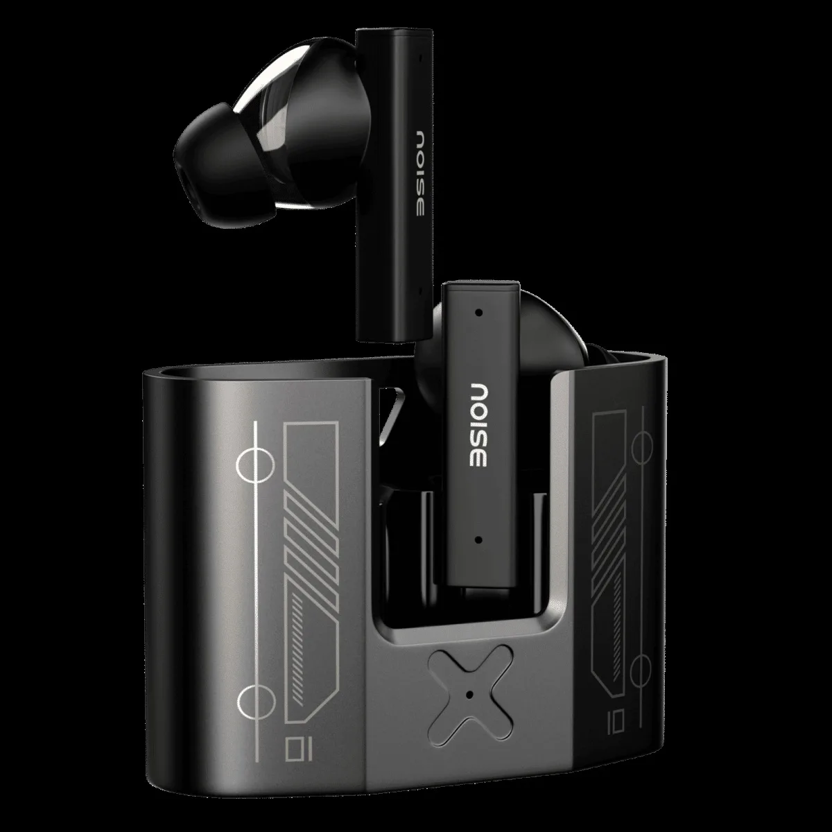 noise Buds Marine AUDHDPHNBUDSMARINE TWS Earbuds with Active Noise Cancellation (IPX4 Water Resistant, Dual Pairing, Marine Black)