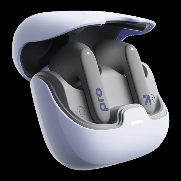 GOBOULT Z40 Pro TWS Earbuds with Environmental Noise Cancellation (IPX5 Water Resistant, AI Voice Assistant, Lavender)