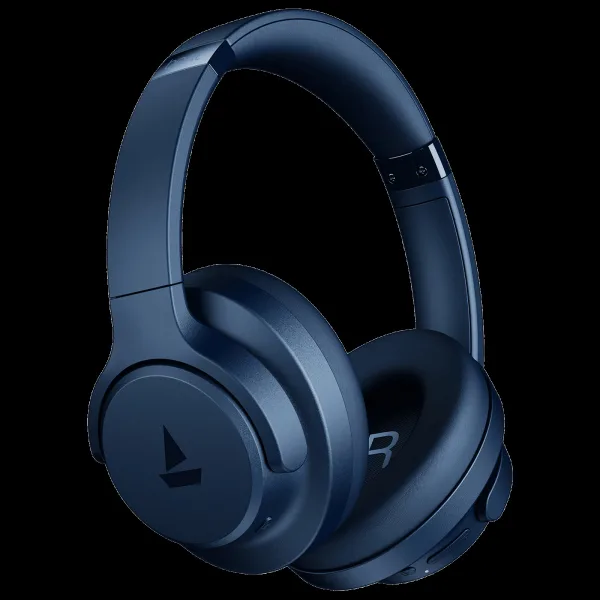 boAt Rockerz 512 ANC Bluetooth Headphone with Mic (ENx Technology, Over Ear, Bold Blue)