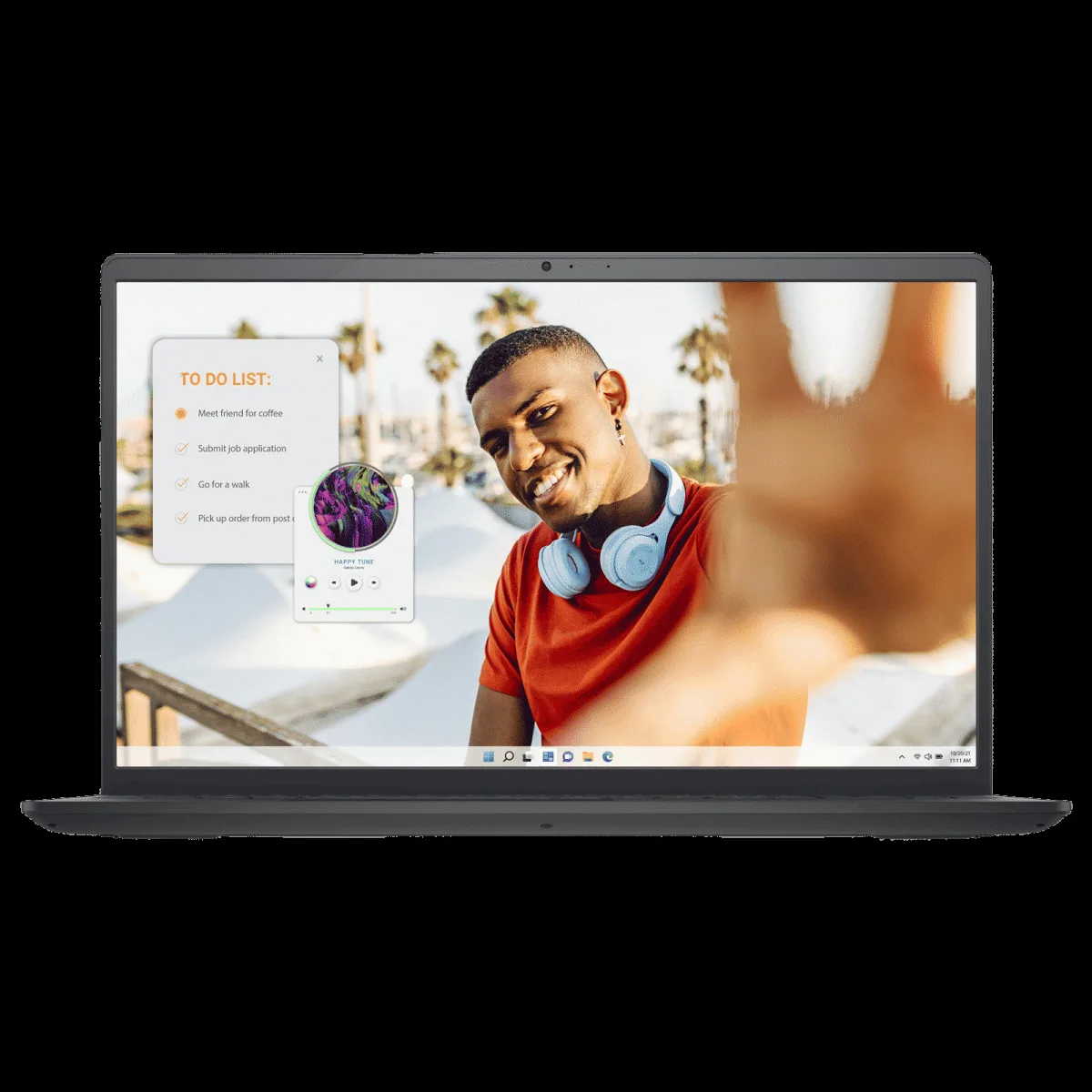 DELL Inspiron 15 3535 AMD Ryzen 5 7520U Thin & Light Laptop (8GB, 51GB SSD, Windows 11 Home, 15.6 inch Full HD IPS Display, MS Office, Carbon Black, 1.62 KG)